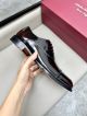 Ferragamo Man Black and red Calfskin Business Leather Shoes 0428117 (6)_th.jpg